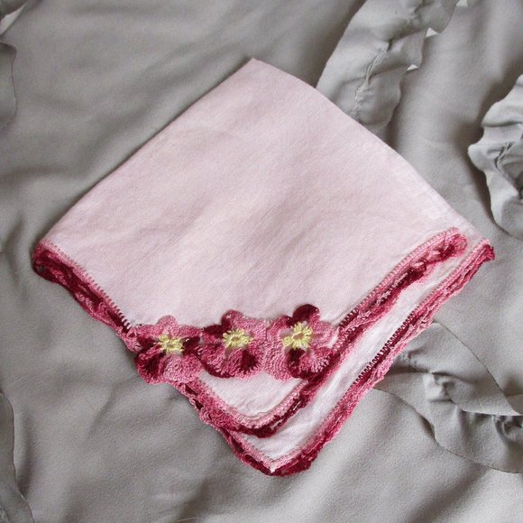 Accessories Vintage Linen Handkerchief Hankie Poshmark